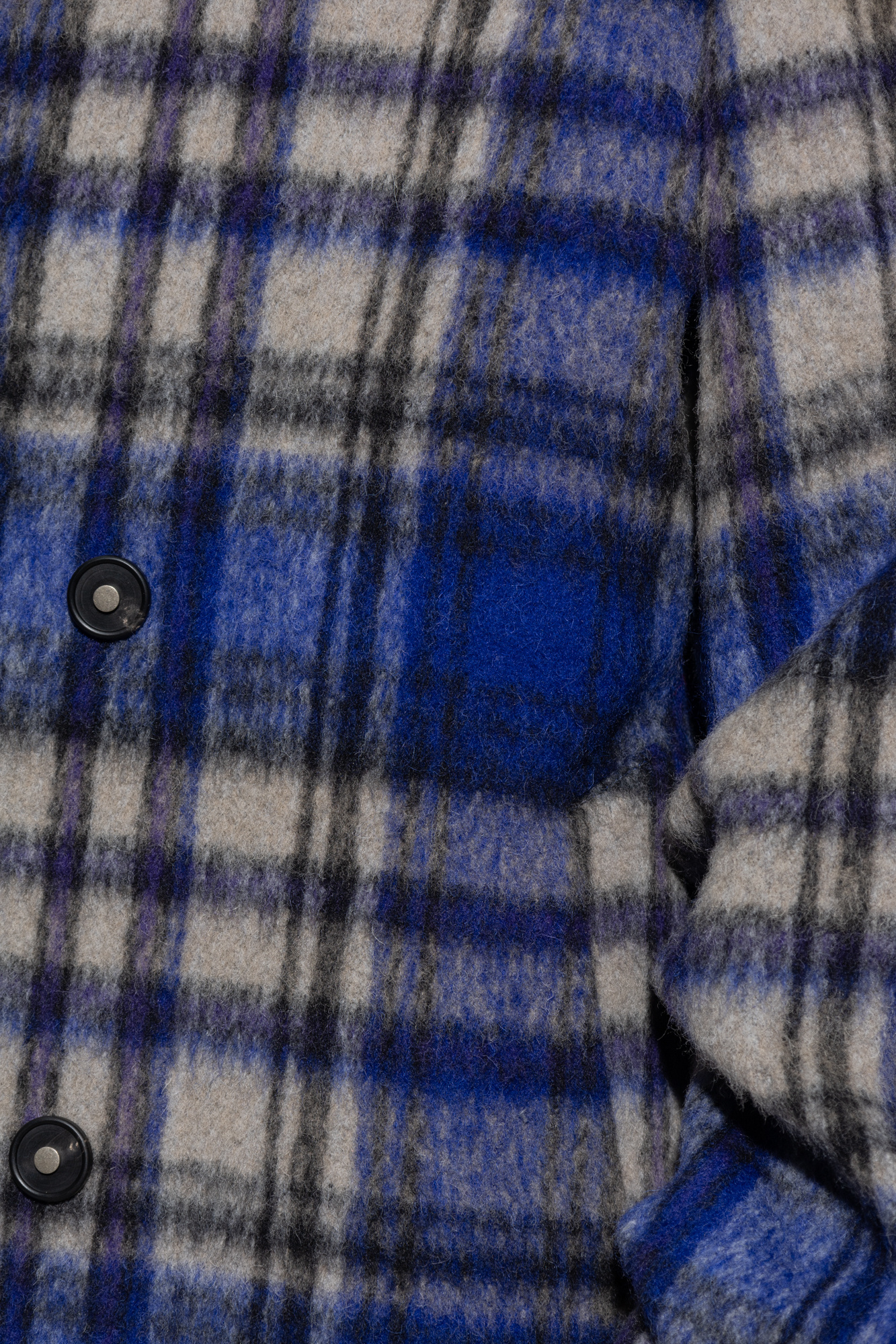 ジャケット・アウター ADERERROR Blue Check Coat Blue Double-breasted check coat Ader Error